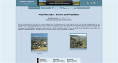 Desktop Screenshot of mala-moravka.tschechische-gebirge.de