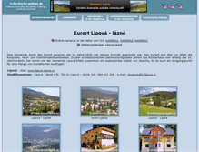 Tablet Screenshot of kurort-lipova-lazne.tschechische-gebirge.de