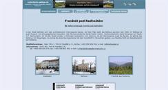 Desktop Screenshot of frenstat-pod-radhostem.tschechische-gebirge.de